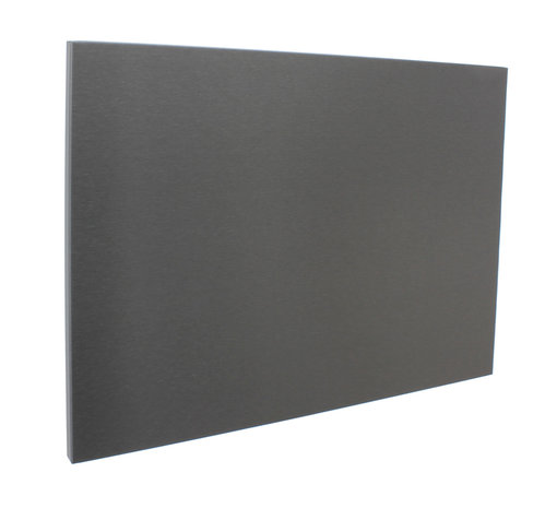 RVS magneetbord zwart 60x45cm