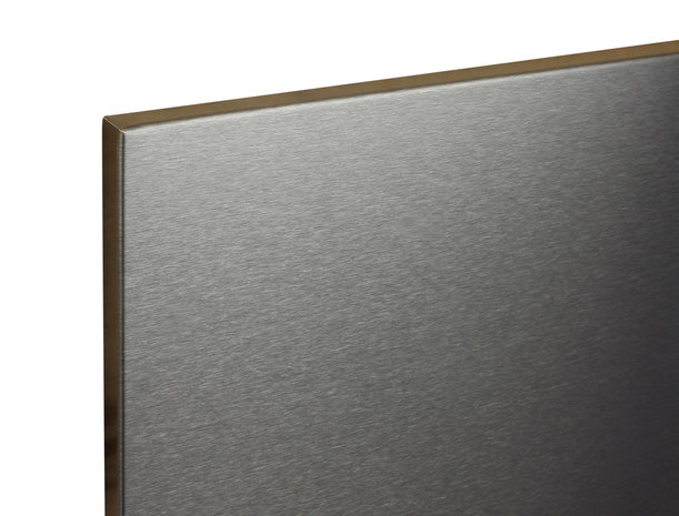 RVS magneetbord zwart 60x45cm