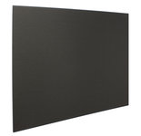 Edel Steel Keuken achterwand zwart 90x75 - EdelBlack
