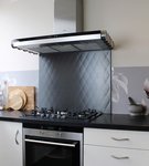 Achterwand zwart op maat